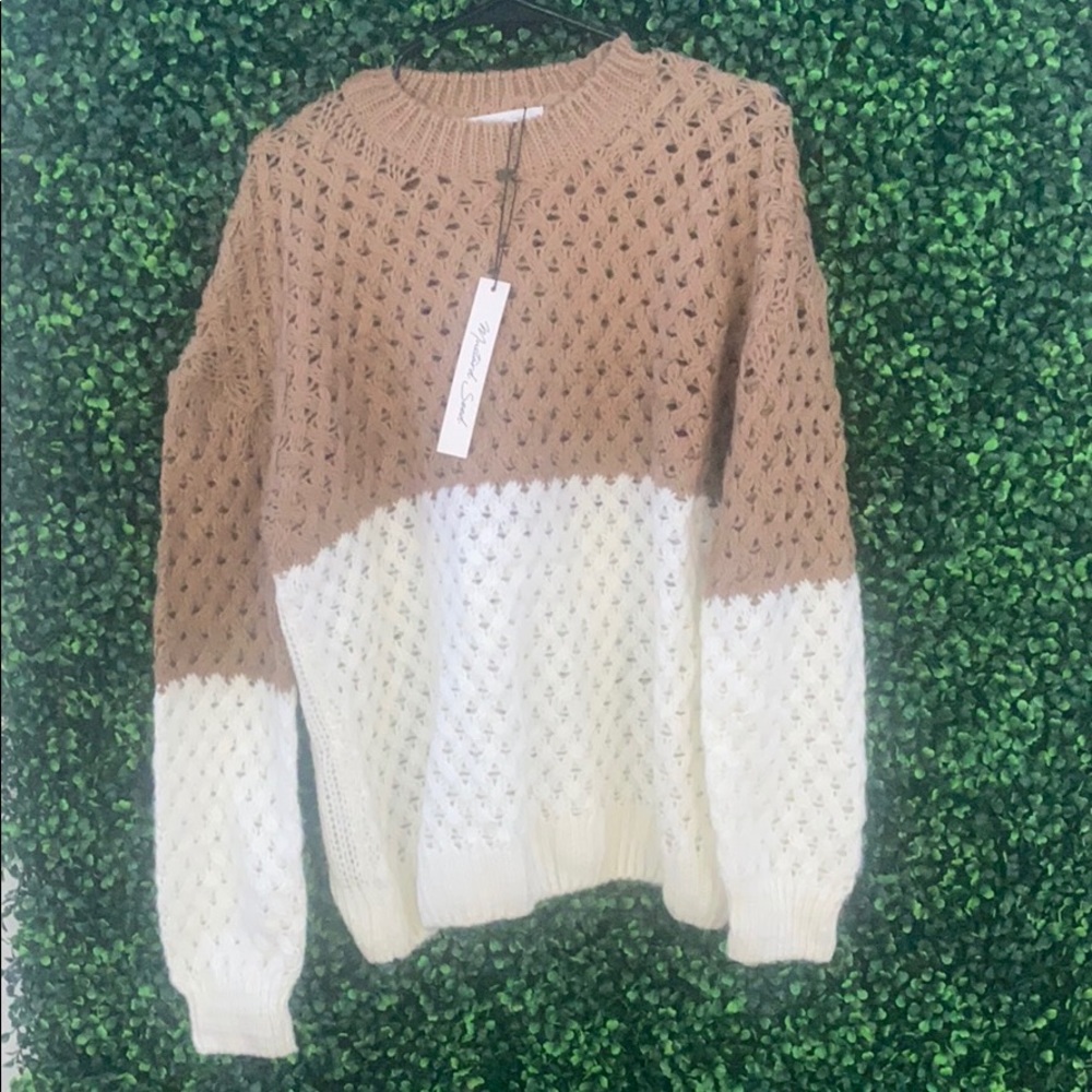 Two-tone sweater